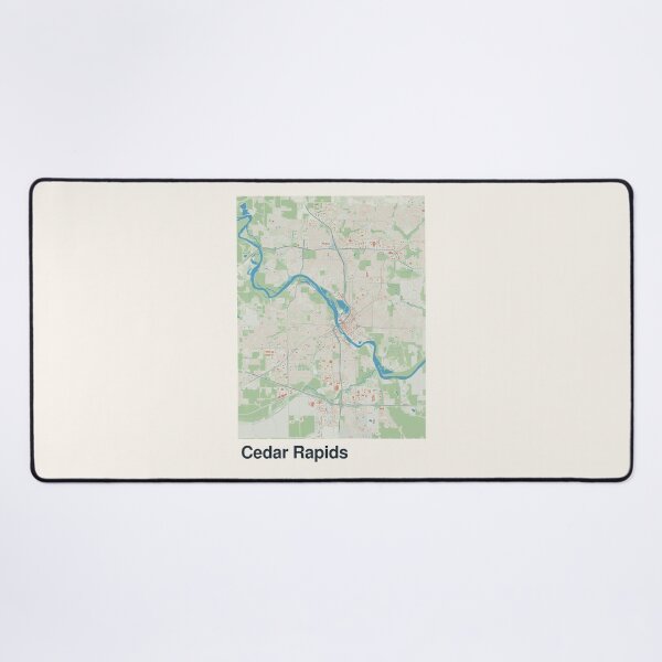 Item preview, Cedar Rapids Minimalistic Map Art designed and sold by MapsNerd.