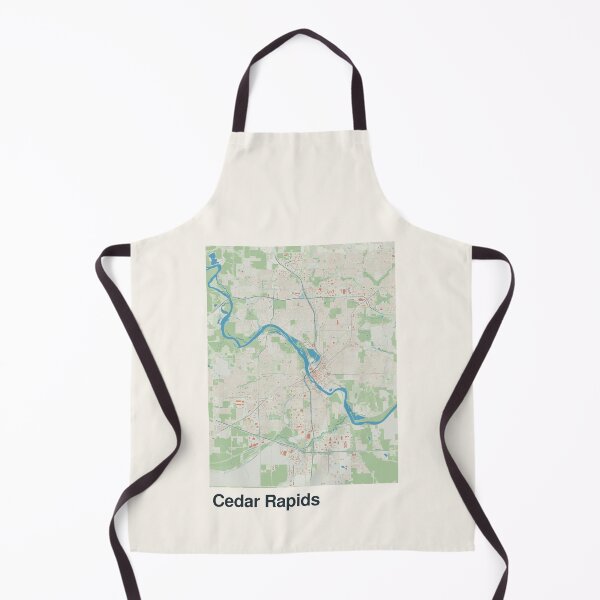 Item preview, Cedar Rapids Minimalistic Map Art designed and sold by MapsNerd.