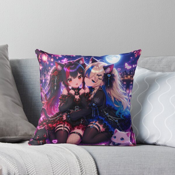 Artikelvorschau, Kawaii Gothic Neko Duo entworfen und verkauft von Revyra Design .