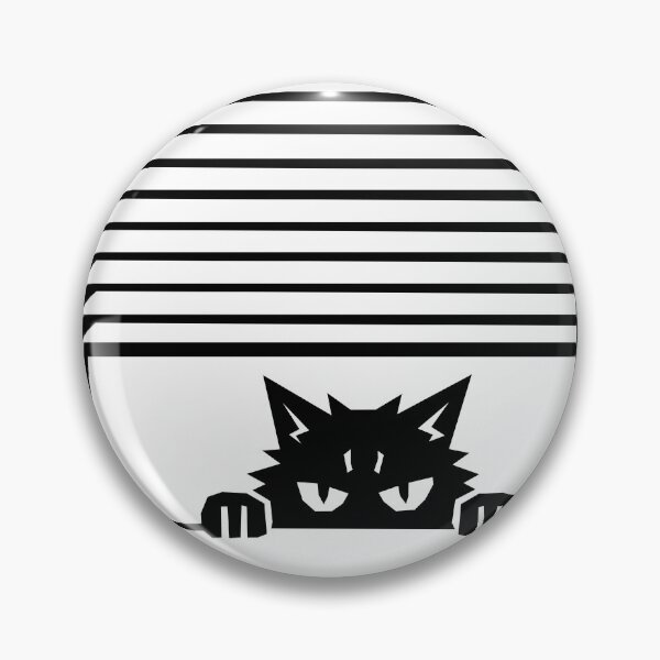 Item preview, Suspicious Cat Peeking Through Window Blinds designed and sold by matybrak.