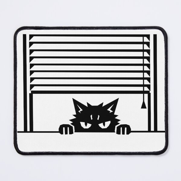 Item preview, Suspicious Cat Peeking Through Window Blinds designed and sold by matybrak.