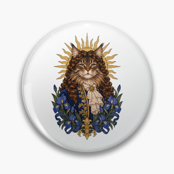 Item preview, Sun King Louis XIV Sun Cat Art designed and sold by Old's Cool Cat Studio.