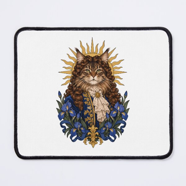 Item preview, Sun King Louis XIV Sun Cat Art designed and sold by Old's Cool Cat Studio.
