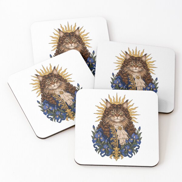 Item preview, Sun King Louis XIV Sun Cat Art designed and sold by Old's Cool Cat Studio.