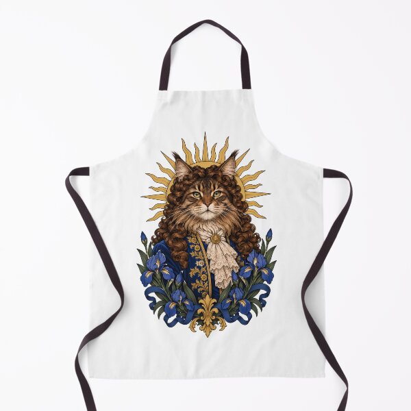 Item preview, Sun King Louis XIV Sun Cat Art designed and sold by Old's Cool Cat Studio.