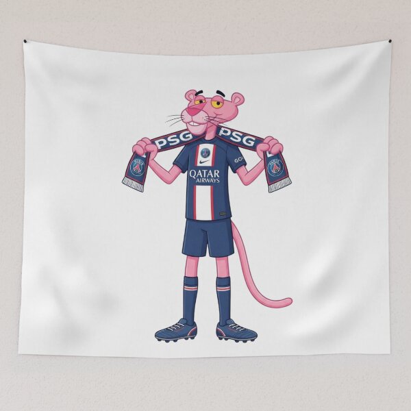 Item preview, Pink Panther Paris Saint Germain Soccer Fan designed and sold by annaarthk.