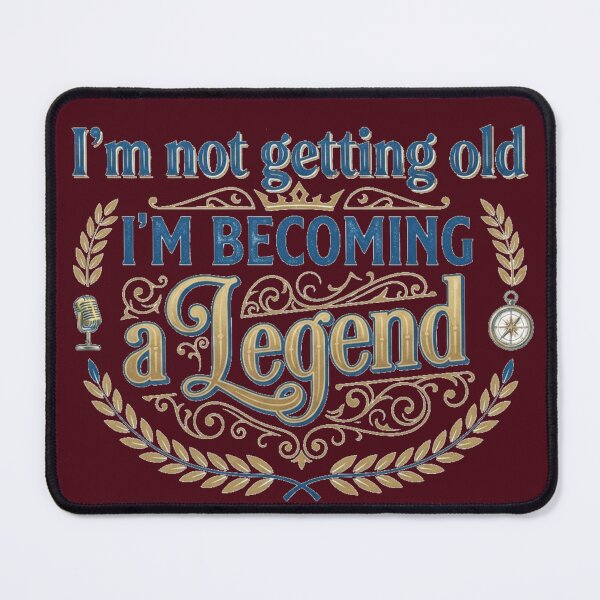 Item preview, I'm Not Getting Old I'm Becoming a Legend – Vintage Retro Typography Art designed and sold by Evelashop.