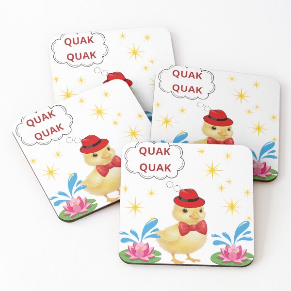 Item preview, Chic Duckling with Red Hat designed and sold by DidiDesignShop.