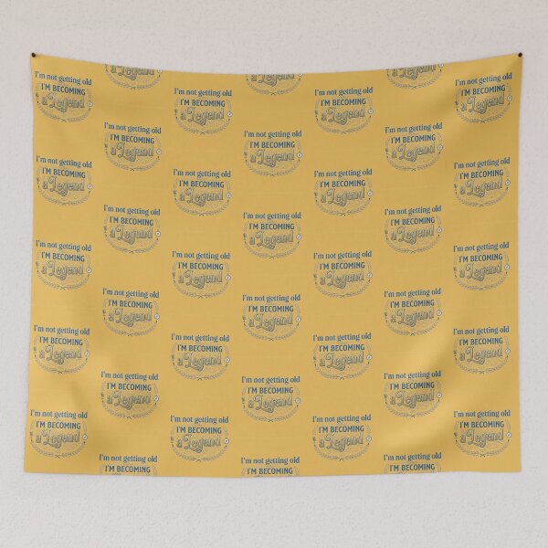 Item preview, I'm Not Getting Old I'm Becoming a Legend – Vintage Retro Typography Art designed and sold by Evelashop.