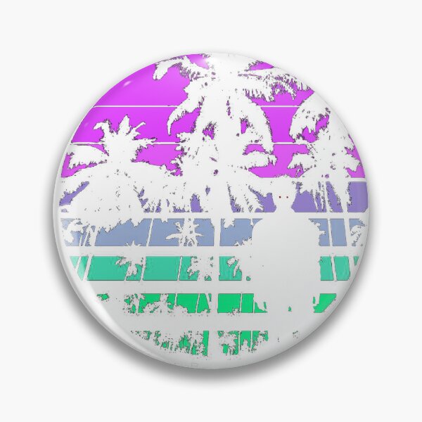 Item preview, Synthwave Circle Badge designed and sold by Club Hex.