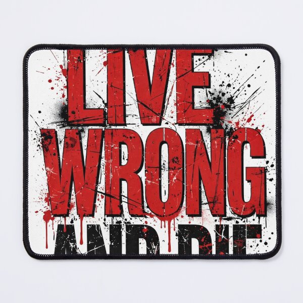 Item preview, I Don't Want to Live Wrong and Die designed and sold by FitEnvy.