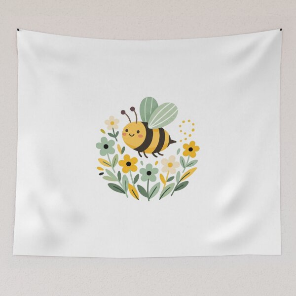 Item preview, Honey Bee Nature Illustration Design designed and sold by Art Solom.