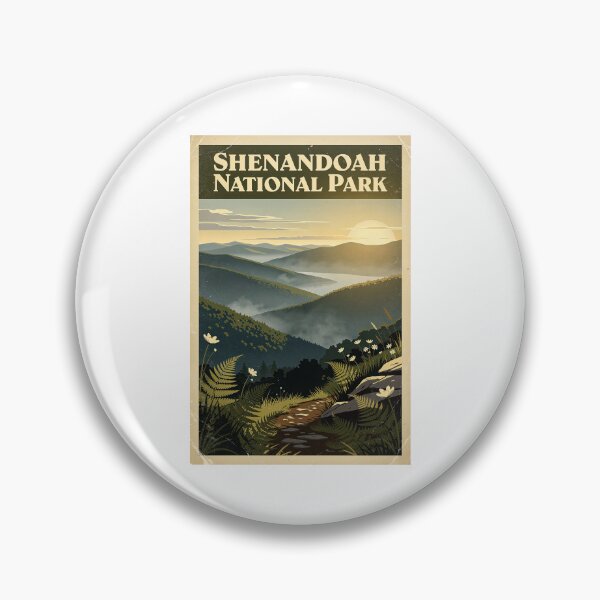 Item preview, Shenandoah National Park Vintage Travel Art designed and sold by Teelogic.
