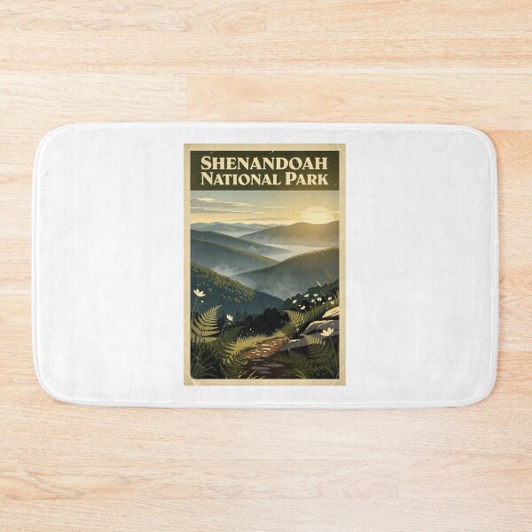 Item preview, Shenandoah National Park Vintage Travel Art designed and sold by Teelogic.