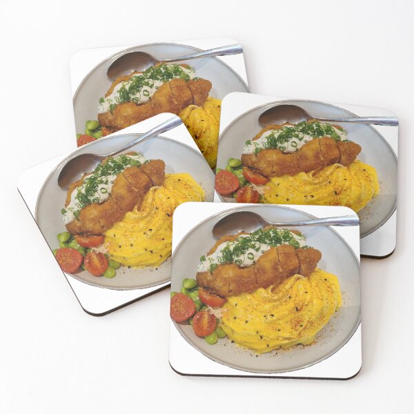Item preview, Japanese Chicken Katsu Omurice Tornado Egg - Food Photography designed and sold by Bambledriel.