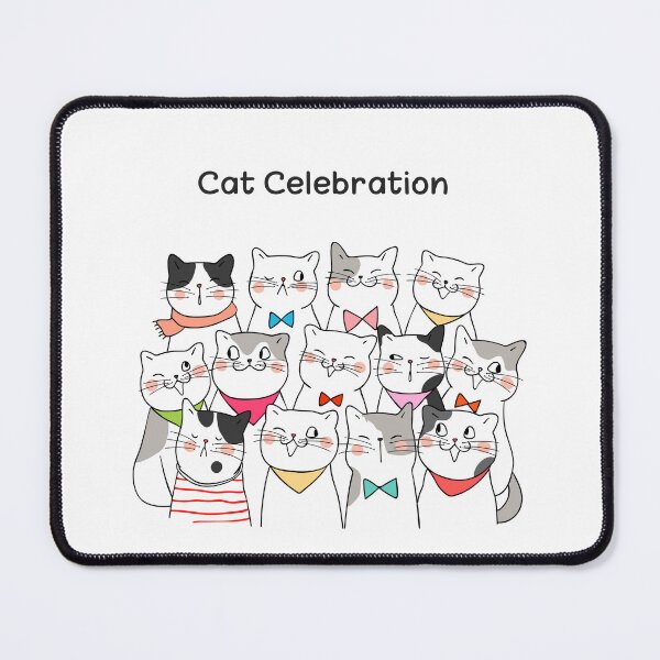 Item preview, Cat Celebration – Cute Cat Party Design designed and sold by teeNova Wear.