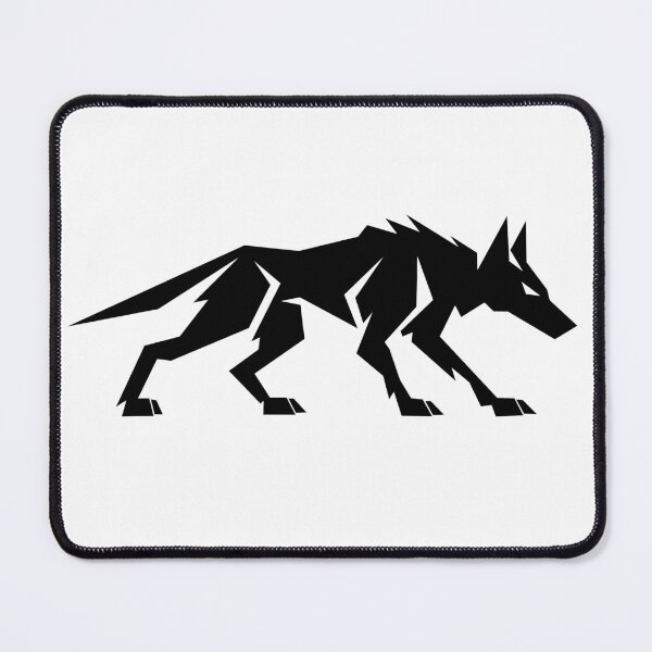 Item preview, Geometric Running Wolf Silhouette designed and sold by matybrak.