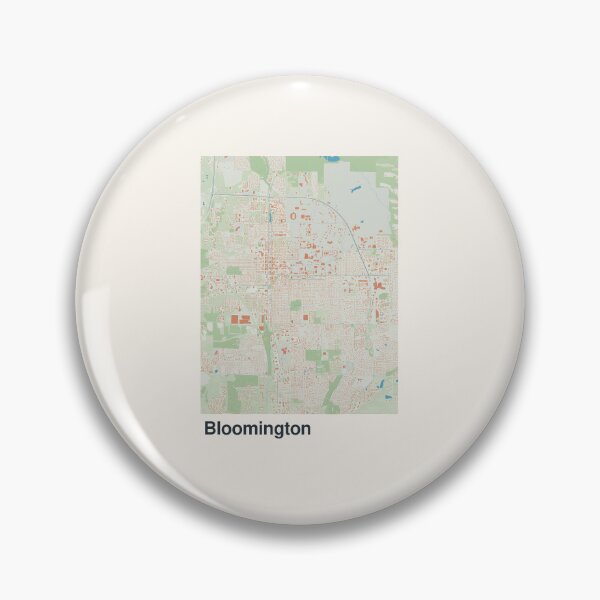 Item preview, Mapa minimalista de Bloomington designed and sold by MapsNerd.