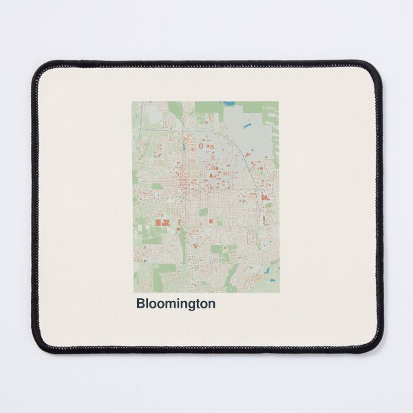 Item preview, Bloomington Minimalistic Map Art designed and sold by MapsNerd.
