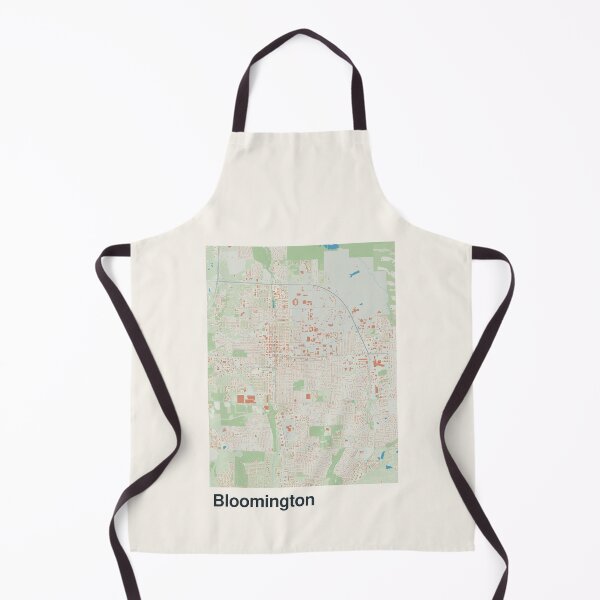 Artikelvorschau, Minimalistische Kartenkunst für Bloomington entworfen und verkauft von MapsNerd.