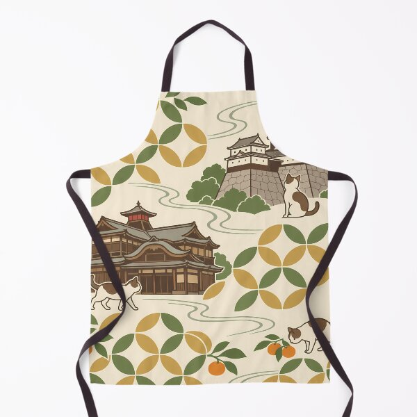 Item preview, Ehime Cats and Shippo Japanese Pattern designed and sold by DAYAMA Japan.