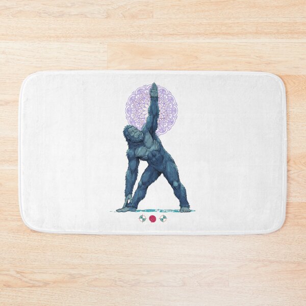 Item preview, Sasquatch Triangle Pose - Zen Bigfoot Yoga Graphic Tee & Sticker designed and sold by Whimsy Trail Co.