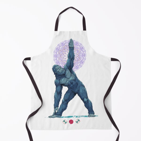 Item preview, Sasquatch Triangle Pose - Zen Bigfoot Yoga Graphic Tee & Sticker designed and sold by Whimsy Trail Co.