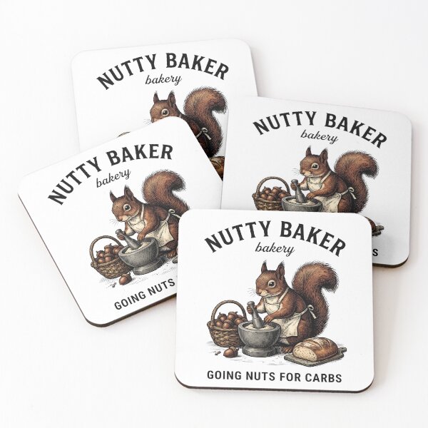 Item preview, Adorable Squirrel Chef Woodland Bakery Artwork designed and sold by StickerNestYou.