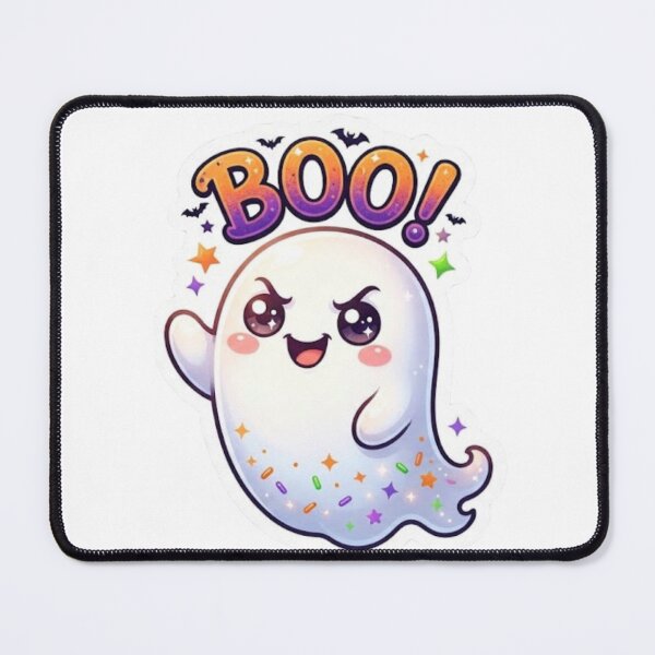 Item preview, Cute Halloween Ghost Sticker – Spooky Halloween Design designed and sold by lailakhalaf.