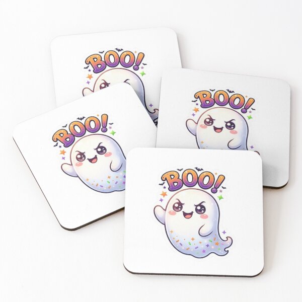 Item preview, Cute Halloween Ghost Sticker – Spooky Halloween Design designed and sold by lailakhalaf.