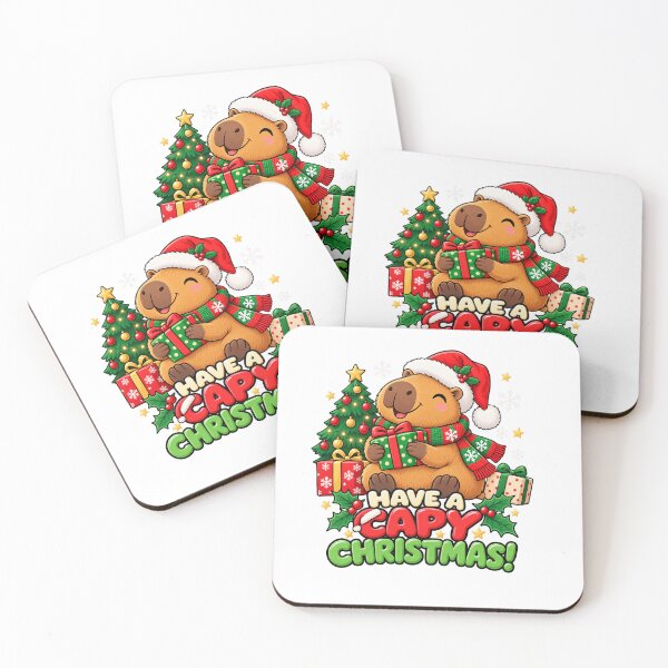 Item preview, Cute Christmas Capybara Holiday Gift designed and sold by CapybaraTravels.