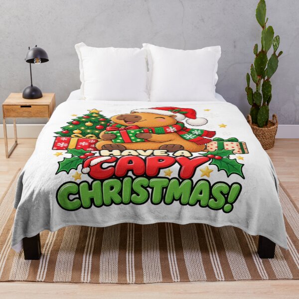 Item preview, Cute Christmas Capybara Holiday Gift designed and sold by CapybaraTravels.