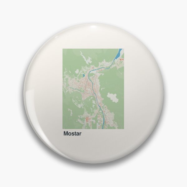Artikelvorschau, Minimalistische Kartenkunst von Mostar entworfen und verkauft von MapsNerd.