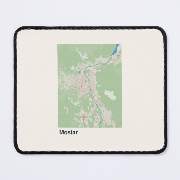 Item preview, Mostar Minimalistic Map Art designed and sold by MapsNerd.