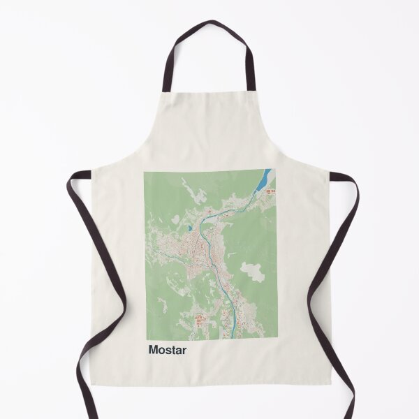 Item preview, Mostar Minimalistic Map Art designed and sold by MapsNerd.