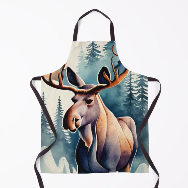 Item preview, Moose in a Quiet Winter Forest designed and sold by Gustavo Navarro.