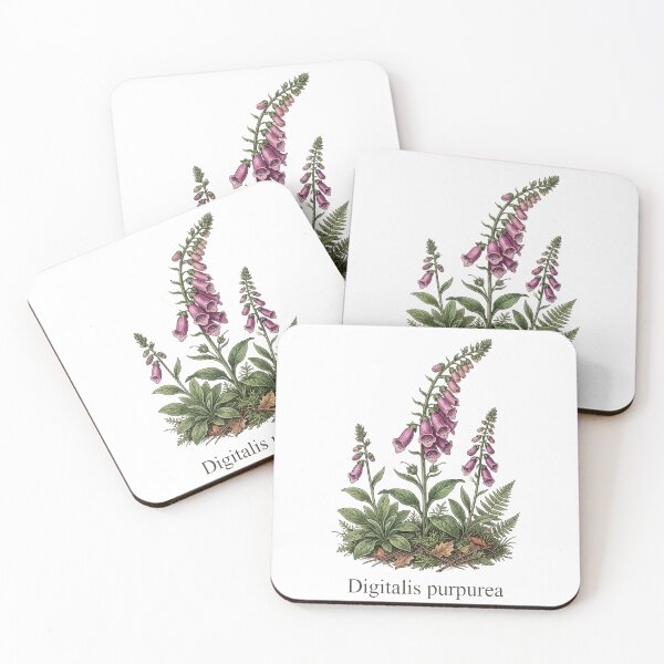 Item preview, Digitalis Purpurea Foxglove Vintage Botanical Illustration designed and sold by Sekla-Studio.
