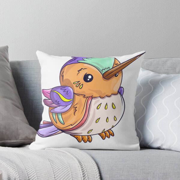 Item preview, Colorful Cute Hummingbird Illustration designed and sold by artlequin1919.