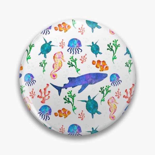 Item preview, Illustrative Marine Life Pattern designed and sold by Clover Crow.