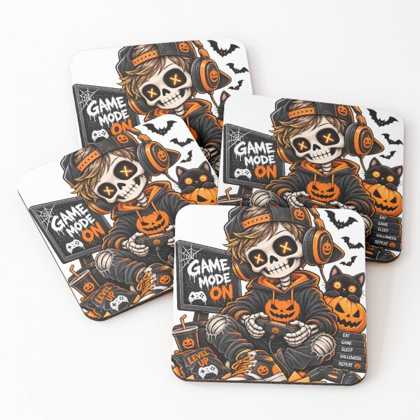Item preview, Halloween Gamer Skeleton Boy – Spooky Game Mode designed and sold by Pyrka&co..