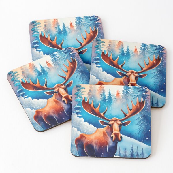 Item preview, Majestic Moose Beneath Winter Sky designed and sold by Gustavo Navarro.