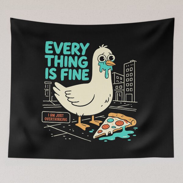 Item preview, Overthinking Pigeon Vintage 90s Streetwear designed and sold by Hotfresh.