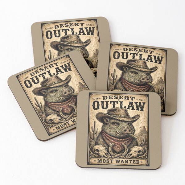 Item preview, Most Wanted Desert Outlaw – Javelina Arizona Western designed and sold by Art-Arcade6.