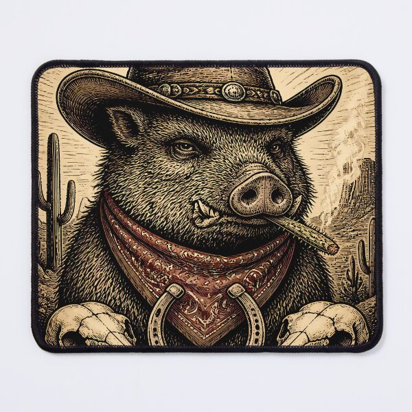 Item preview, Most Wanted Desert Outlaw – Javelina Arizona Western designed and sold by Art-Arcade6.