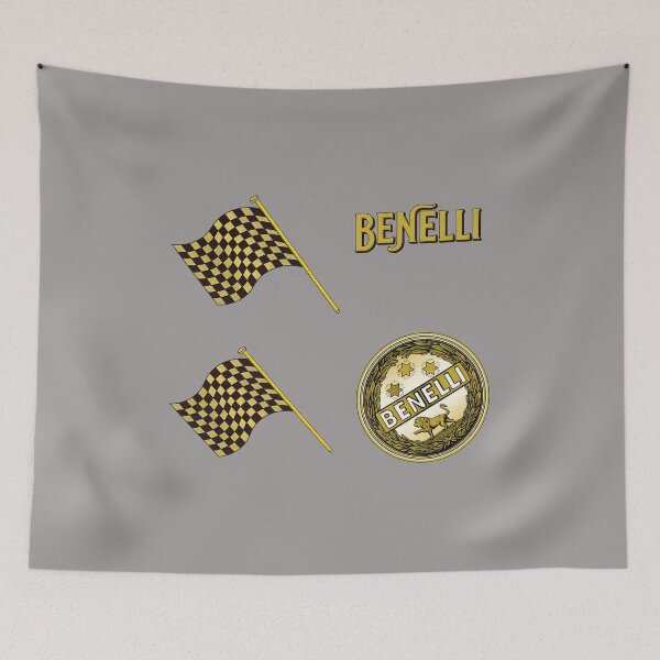 Item preview, Benelli Racing Emblem Checkered Flags Badge-32nd designed and sold by KadenceMilburn2.