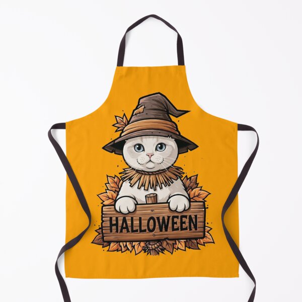 Item preview, Cute Halloween Cat with Wizard Hat and Autumn Leaves Wooden Sign designed and sold by PetalsPaws.