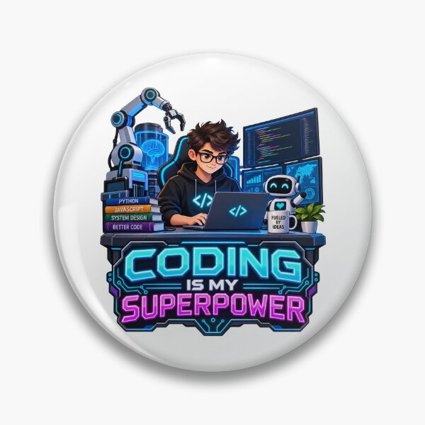 Item preview, Coding is My Superpower designed and sold by Mystik-Media.