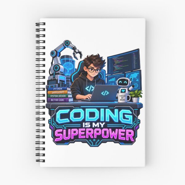 Item preview, Coding is My Superpower designed and sold by Mystik-Media.