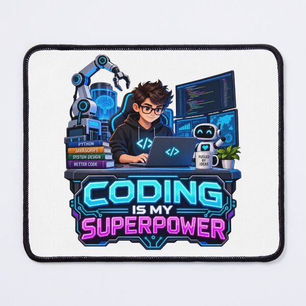 Item preview, Coding is My Superpower designed and sold by Mystik-Media.