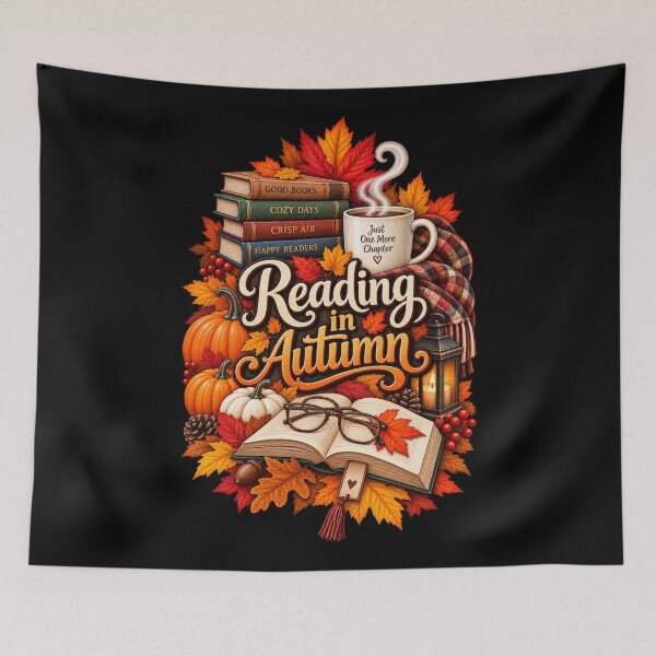 Item preview, Reading in Autumn-Cozy Books designed and sold by RockitBaby.